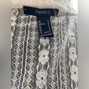 Forever 21 Lace long cardigan